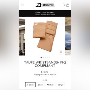 Gymnastic Wrist Bands (Dry Bands XS)